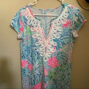 Lilly Pulitzer Women's Brewster Dress Multi Sink Or Swim.